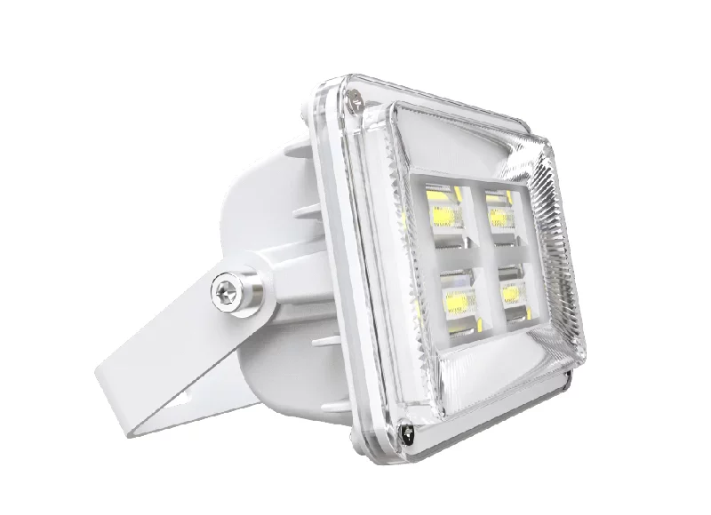 side view of 100w outdoor solar flood light-2